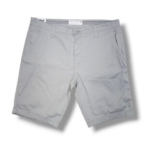 Projek Raw Casual Chino Cotton Blend Mid Rise Straight Fit Gray Shorts Men's 36